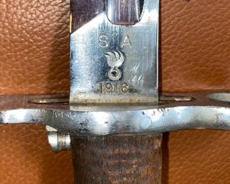 Close up of hilt
