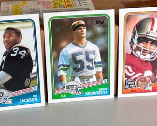 1988 Topps football card set with box with Bo Jackson rookie card