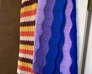 Grandma’s hand knit afghans