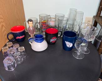 Assorted glassware