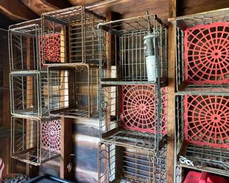 Wire milk crates