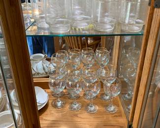Assorted stemware