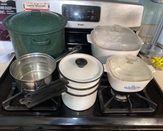 Corning ware - pots and pans