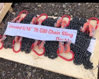 8 GRADE 80 DOUBLE CHAIN SLINGS