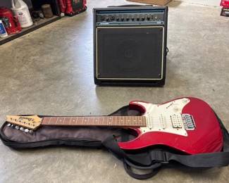 Ibanez Electric Guitar and Amp
