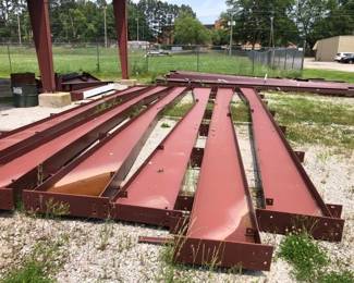 RED IRON METAL BUILDING FRAME