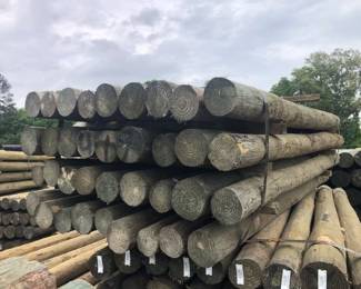 36 4.5 x 7 TREATED FENCE POSTS