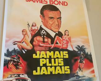 James Bond Never Say Never French Theater Poster Jamis Plus Jamais