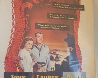 Blood Alley 1955 Theater Poster