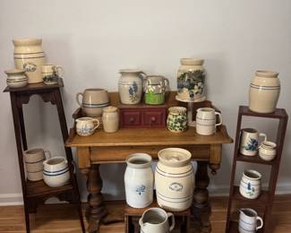 Marshall and Love Field Pottery. Signed by senior potters and unsigned.