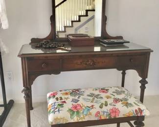 Antique Vanity & bench