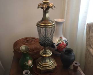 Stiffel Brass & Crystal lamp
