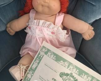 1980's Cabbage Patch doll w/ adoption certificate