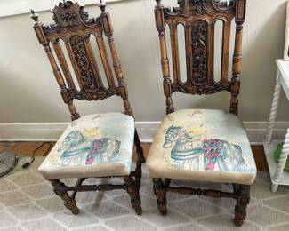 Spanish chairs, hand painted