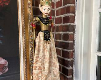 Indonesian Wayang stick puppet