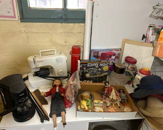 Singer sewing machine
Krups espresso machine
DOLL IS SOLD