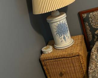 Wicker cabinet
Lamp