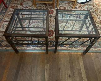 Custom metal side tables