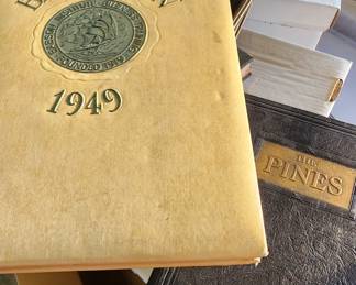 Lots of Antique and Vintage School Yearbooks