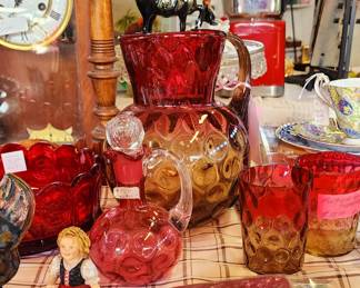 Victorian Amberina Glass