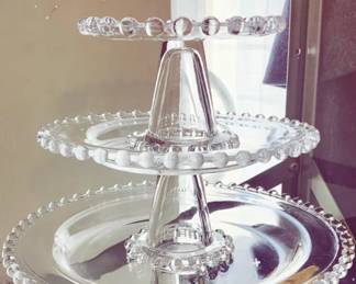 Vintage, and Antique Glass Cake Stands