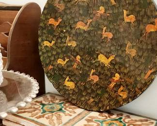 Antique Persian Bowl, Mission Tiles