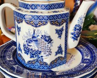 Blue and White transferware