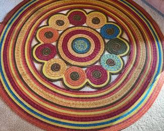 Very cool round colorful rug