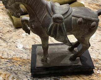 Bronze horse statue