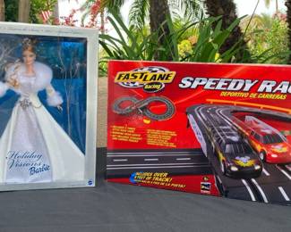 CG178Holiday visions Barbie Speedy Racer