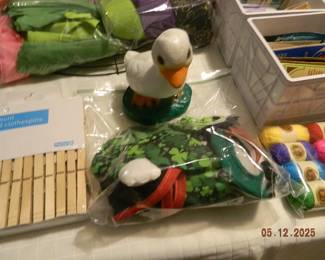 goose with clothing