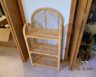 wicker shelf