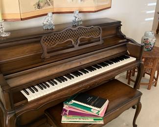 Piano and bench
