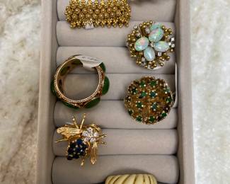 A few gold rings