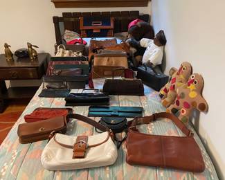 Collection of handbags. Several by Coach