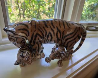 Royal Copenhagen Tigers figurine