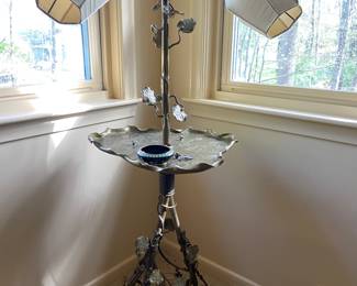 Brass floor lamp most unusual