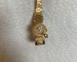 14 kt gold watch