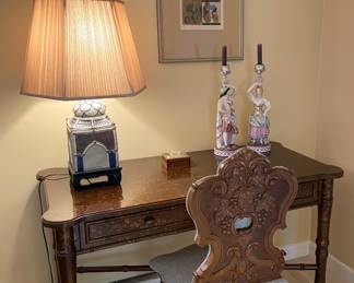 Faux bamboo lady’s desk or table