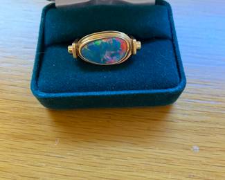 Gold and opal