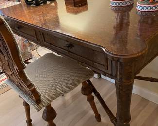 Detail of desk and chair