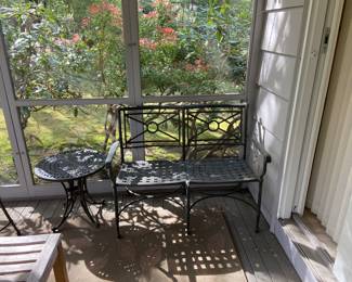 Lots of outside furnishings