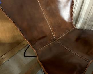 3 butterfly leather chairs in this sale