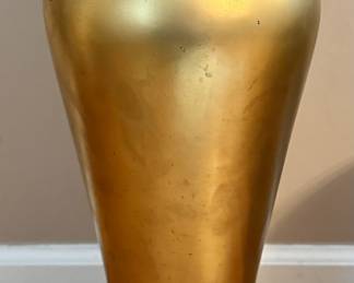 Brass Vase on Rosewood Stand