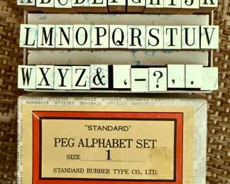 Peg Alphabet Set