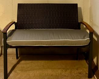 Wicker Outdoor Bench