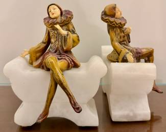 Marble & Bronze Bookends