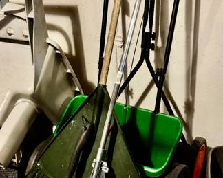 Scotts Seed Spreader & Assorted Racks