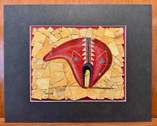 Mosaic Tile Artwork, Signed