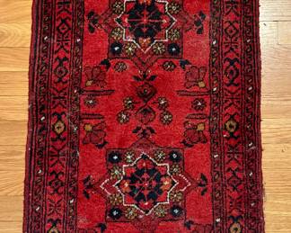 Afghan Tribal Rug (gray fringe)